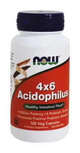 Acidophilus 4 X 6  Billion (120 Caps) NOW Foods